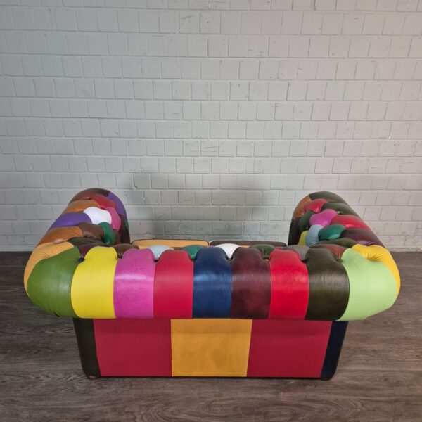 Chesterfield Couchgarnitur Modell Karneval 3-2-1 Leder – Bild 11
