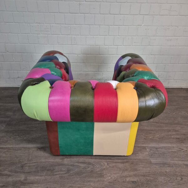 Chesterfield Couchgarnitur Modell Karneval 3-2-1 Leder – Bild 14