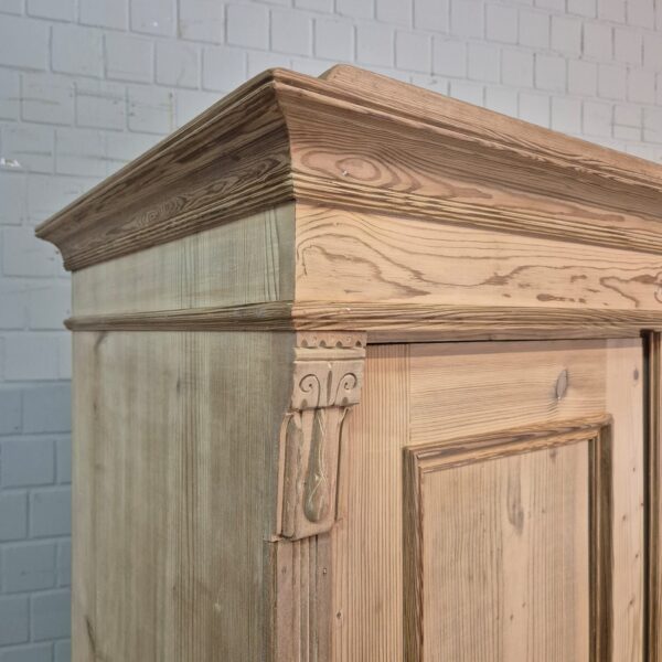Schrank Kleiderschrank Jugendstil 1900 Kiefer – Bild 4
