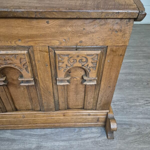 Truhe Barock 1780 Eiche – Bild 11