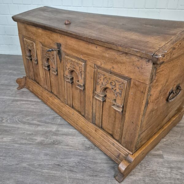 Truhe Barock 1780 Eiche – Bild 6