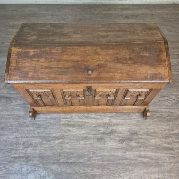 Truhe Barock 1780 Eiche – Bild 3