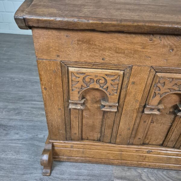 Truhe Barock 1780 Eiche – Bild 9