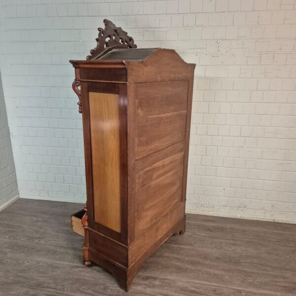 Spiegelschrank Schrank Biedermeier 1860 Mahagoni – Bild 24