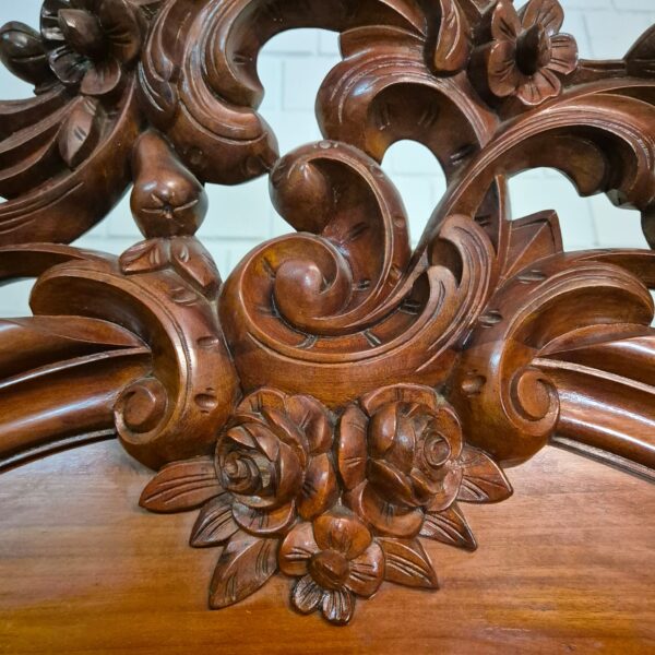 Spiegelschrank Schrank Biedermeier 1860 Mahagoni – Bild 12