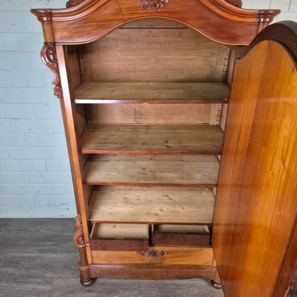 Spiegelschrank Schrank Biedermeier 1860 Mahagoni – Bild 18