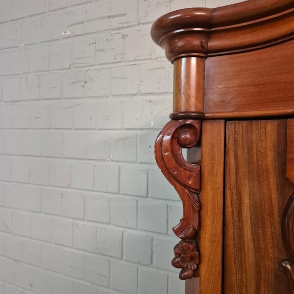 Spiegelschrank Schrank Biedermeier 1860 Mahagoni – Bild 11