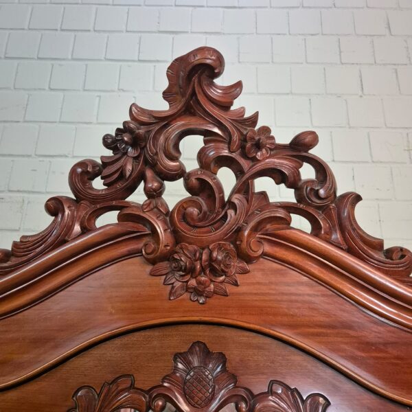 Spiegelschrank Schrank Biedermeier 1860 Mahagoni – Bild 13