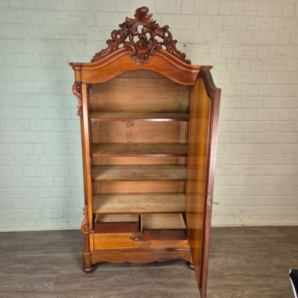 Spiegelschrank Schrank Biedermeier 1860 Mahagoni – Bild 15