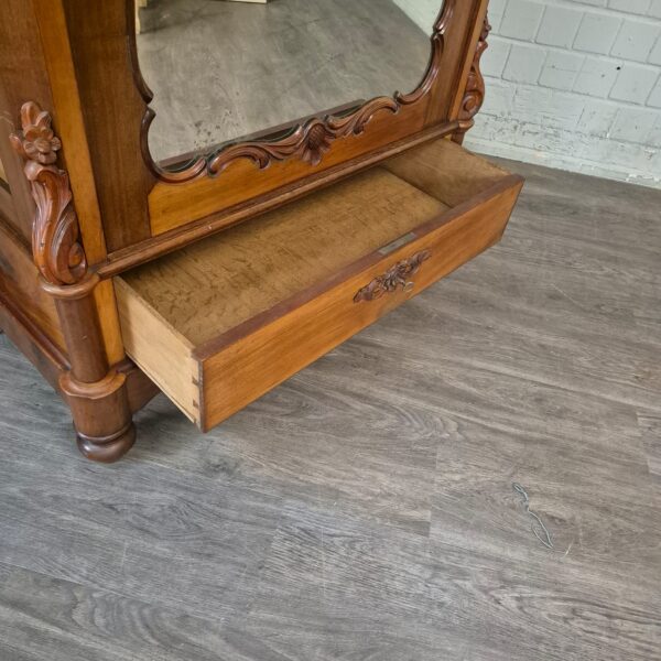 Spiegelschrank Schrank Biedermeier 1860 Mahagoni – Bild 23