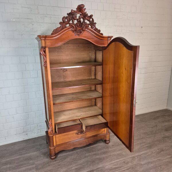 Spiegelschrank Schrank Biedermeier 1860 Mahagoni – Bild 14