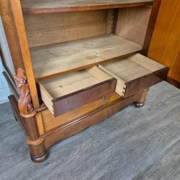 Spiegelschrank Schrank Biedermeier 1860 Mahagoni – Bild 20