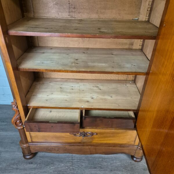 Spiegelschrank Schrank Biedermeier 1860 Mahagoni – Bild 19