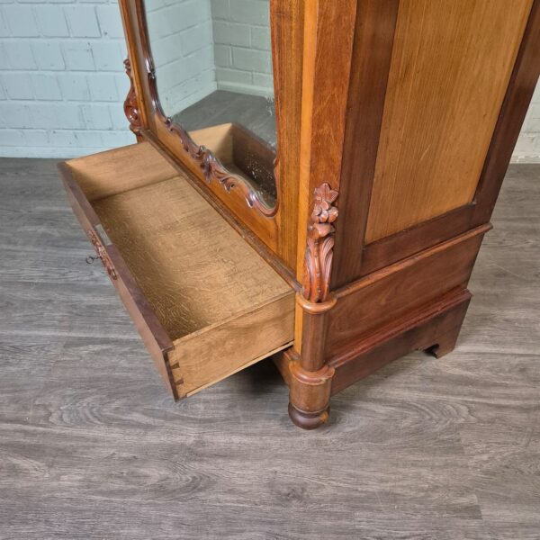 Spiegelschrank Schrank Biedermeier 1860 Mahagoni – Bild 22