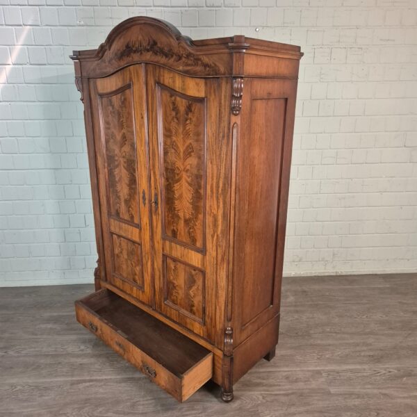 Schrank Kleiderschrank Louis Philippe 1860 Mahagoni – Bild 15
