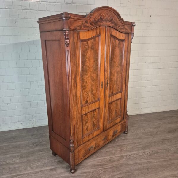 Schrank Kleiderschrank Louis Philippe 1860 Mahagoni