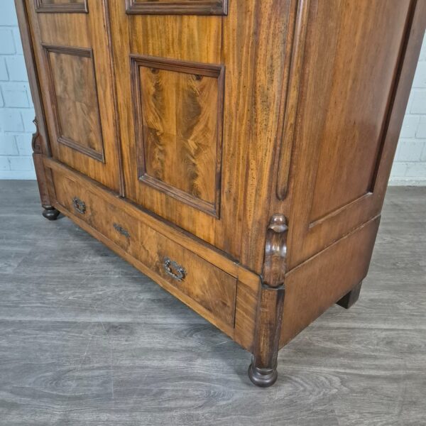 Schrank Kleiderschrank Louis Philippe 1860 Mahagoni – Bild 6