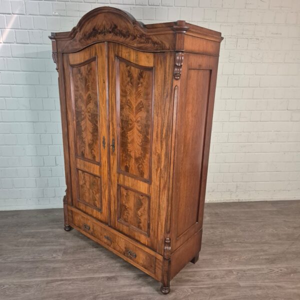 Schrank Kleiderschrank Louis Philippe 1860 Mahagoni – Bild 3