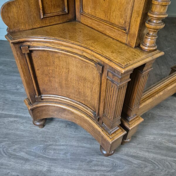 Vitrine Geschirrschrank Gründerzeit 1880 Eiche – Bild 6