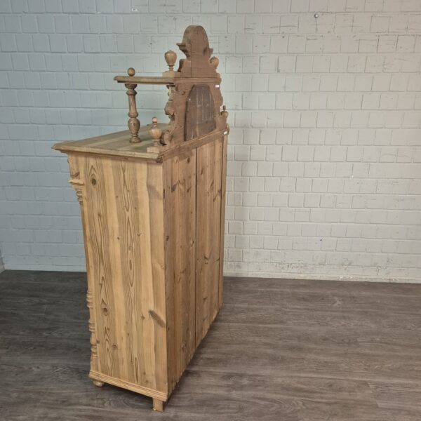 Vertiko Aufsatzvertiko Gründerzeit 1880 Kiefer – Bild 19