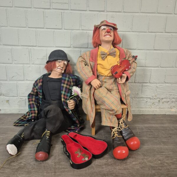 Dekoration Puppen Schausteller-Clowns 75 cm