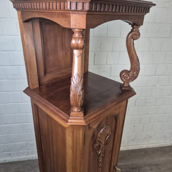 Beistellschrank Schrank Jugendstil 1920 Mahagoni – Bild 9