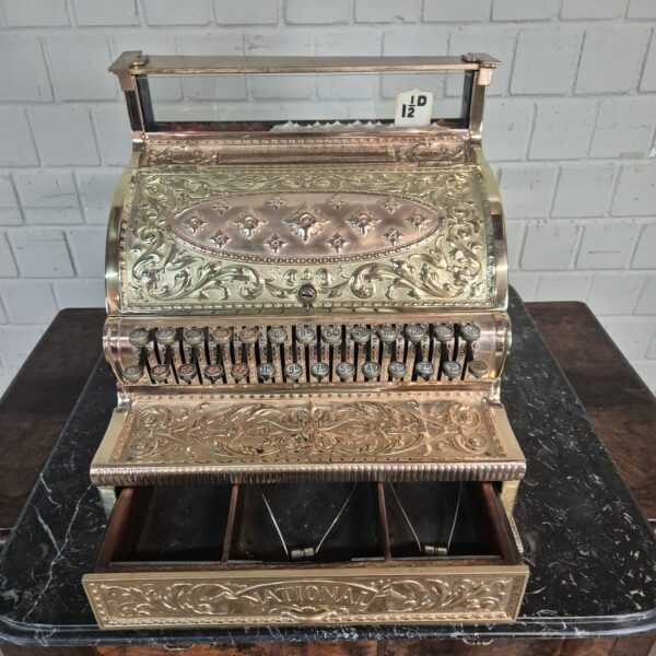 Ladenkasse Kasse National 1897 Kupfer Messing – Bild 13