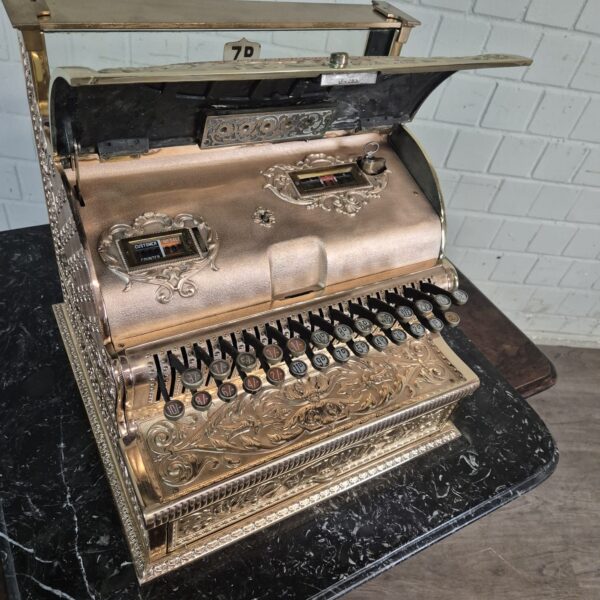 Ladenkasse Kasse National 1897 Kupfer Messing – Bild 15