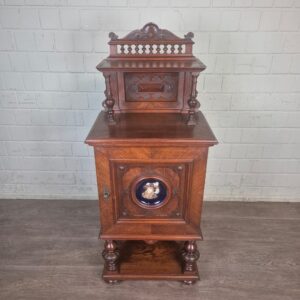 Aufsatzschrank Schrank Gründerzeit 1880 Nussbaum