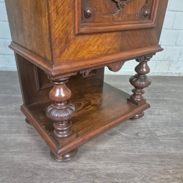 Aufsatzschrank Schrank Gründerzeit 1880 Nussbaum – Bild 7