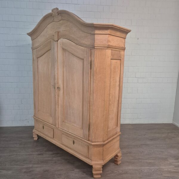 Kleiderschrank Schrank Biedermeier 1800 Eiche – Bild 3
