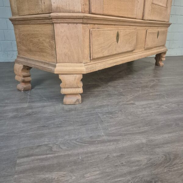 Kleiderschrank Schrank Biedermeier 1800 Eiche – Bild 6