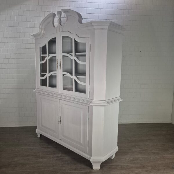Vitrine Geschirrschrank Barock 1770 Kiefer – Bild 3