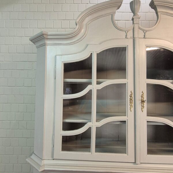 Vitrine Geschirrschrank Barock 1770 Kiefer – Bild 6