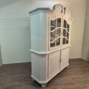 Vitrine Geschirrschrank Barock 1770 Kiefer