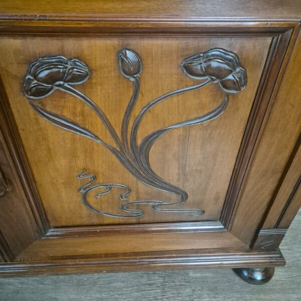 Anrichte Sideboard Jugendstil 1900 Nussbaum – Bild 7