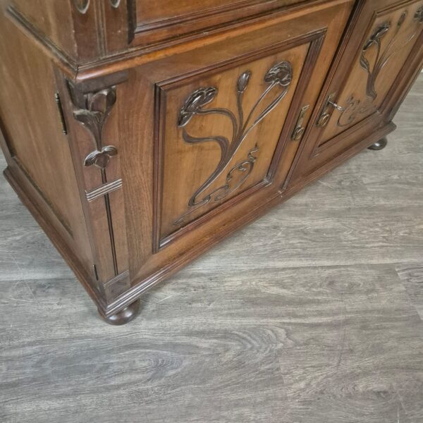 Anrichte Sideboard Jugendstil 1900 Nussbaum – Bild 5