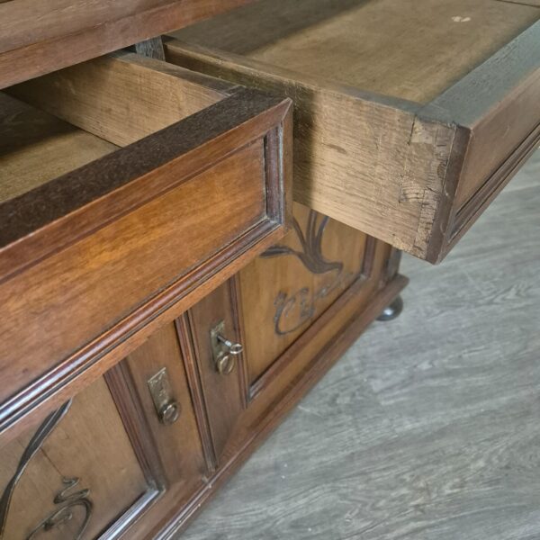 Anrichte Sideboard Jugendstil 1900 Nussbaum – Bild 11