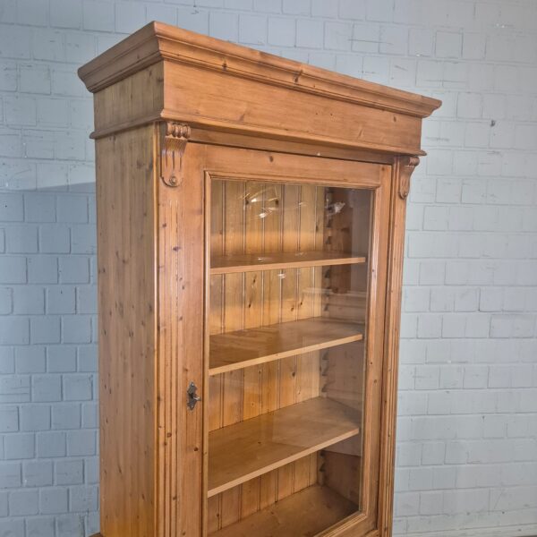Vitrine mit Sideboard Schrank 1,77 m Kiefer – Bild 4
