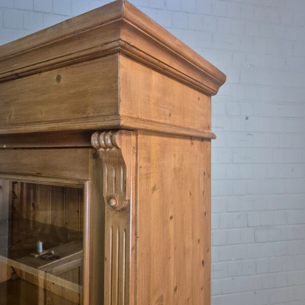 Vitrine mit Sideboard Schrank 1,77 m Kiefer – Bild 10