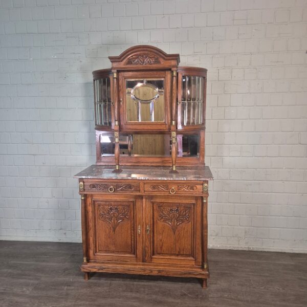 Buffetschrank Schrank Jugendstil 1905 Eiche – Bild 2
