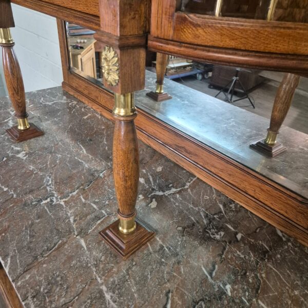 Buffetschrank Schrank Jugendstil 1905 Eiche – Bild 14