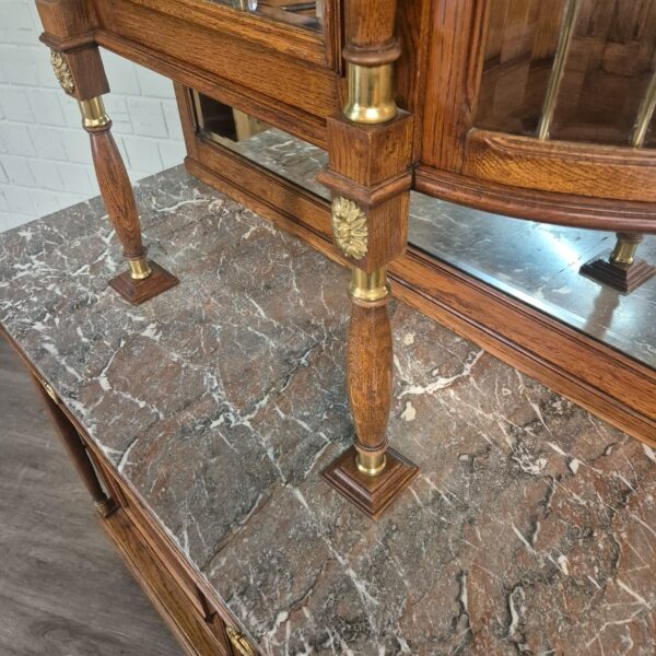 Buffetschrank Schrank Jugendstil 1905 Eiche – Bild 13