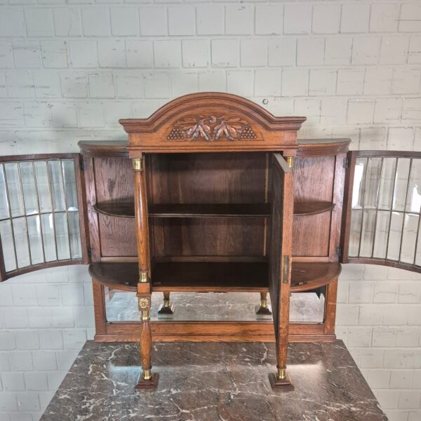 Buffetschrank Schrank Jugendstil 1905 Eiche – Bild 17