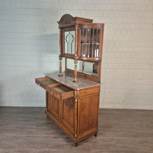 Buffetschrank Schrank Jugendstil 1905 Eiche – Bild 21