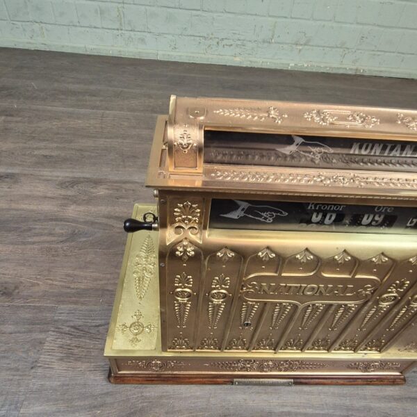 Ladenkasse Kasse National 1910 Kupfer Messing – Bild 12
