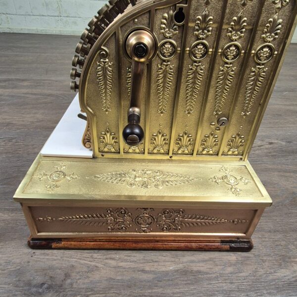 Ladenkasse Kasse National 1910 Kupfer Messing – Bild 10