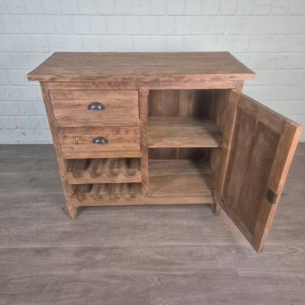 Weinschrank Sideboard Teakholz 1,00 m – Bild 7