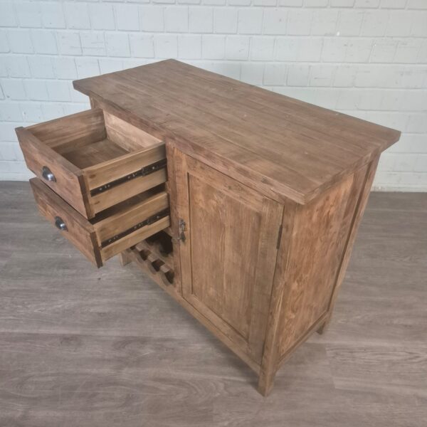 Weinschrank Sideboard Teakholz 1,00 m – Bild 9