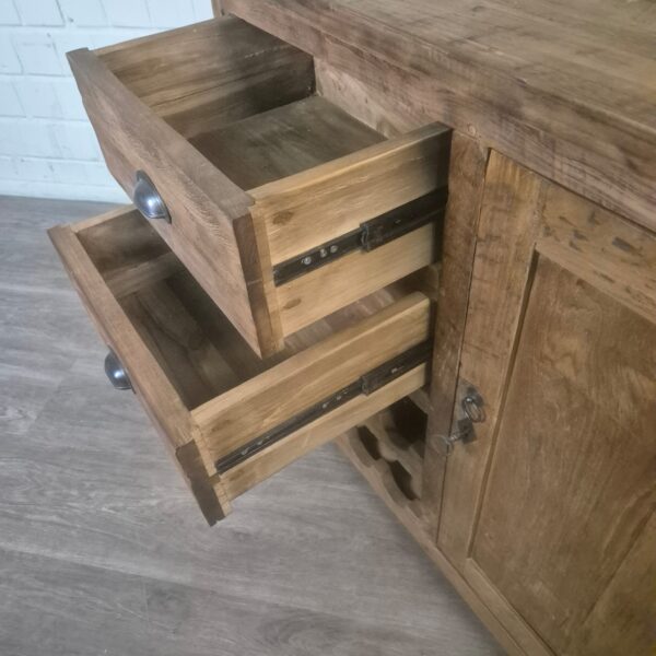 Weinschrank Sideboard Teakholz 1,00 m – Bild 10